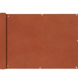 vidaXL Balkonscherm Oxford textiel 75x600 cm terracotta