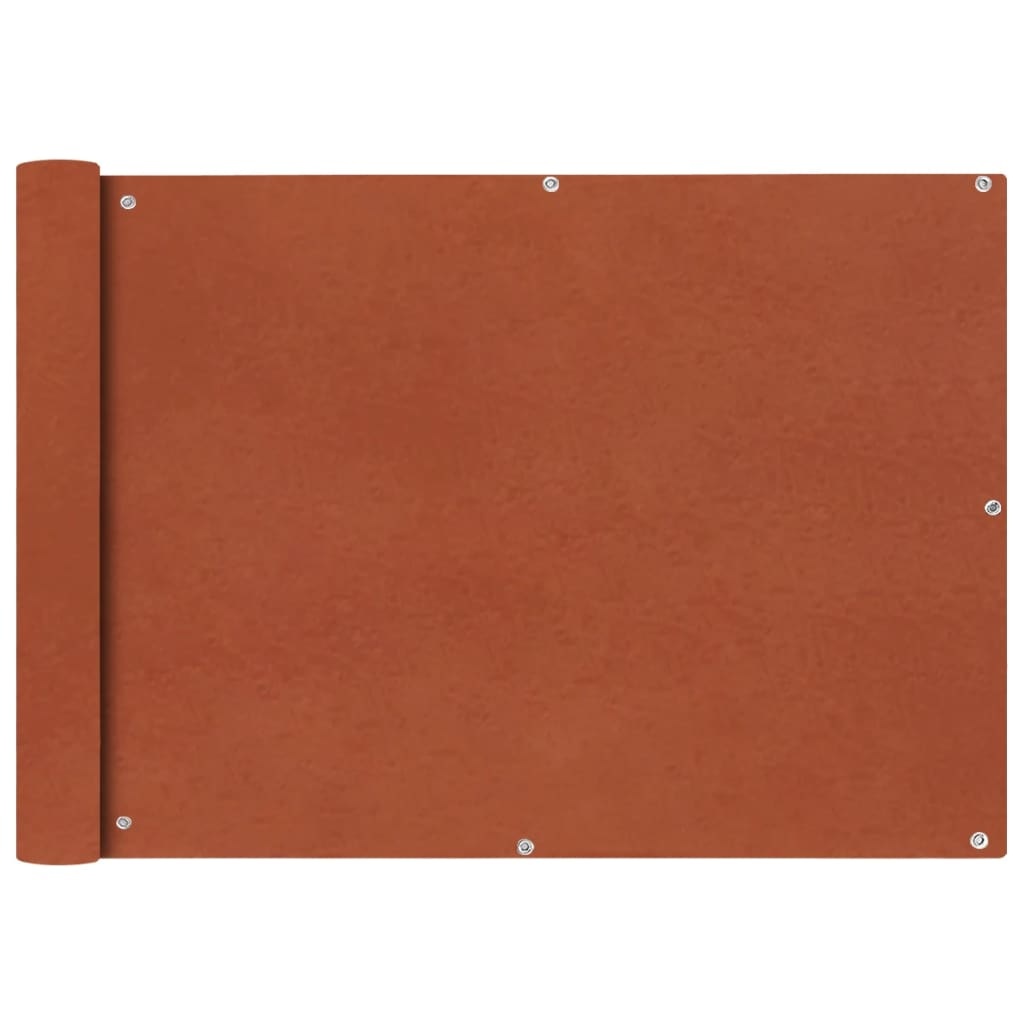 vidaXL Balkonscherm Oxford textiel 75x600 cm terracotta