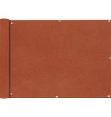 VidaXL Balkonscherm Oxford textiel 75x400 cm terracotta
