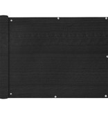 VidaXL Balkonscherm 90x600 cm HDPE antracietkleurig
