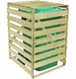 vidaXL Containerberging enkel 240 L FSC geïmpregneerd hout