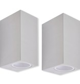 vidaXL Wandlamp buiten boven en onder licht 2 stuks