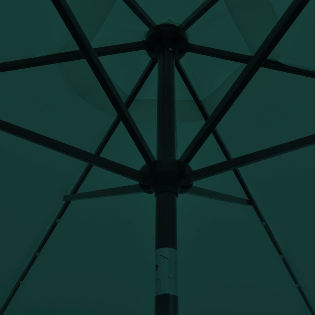 VidaXL Parasol kantelbaar met LED 3 m groen