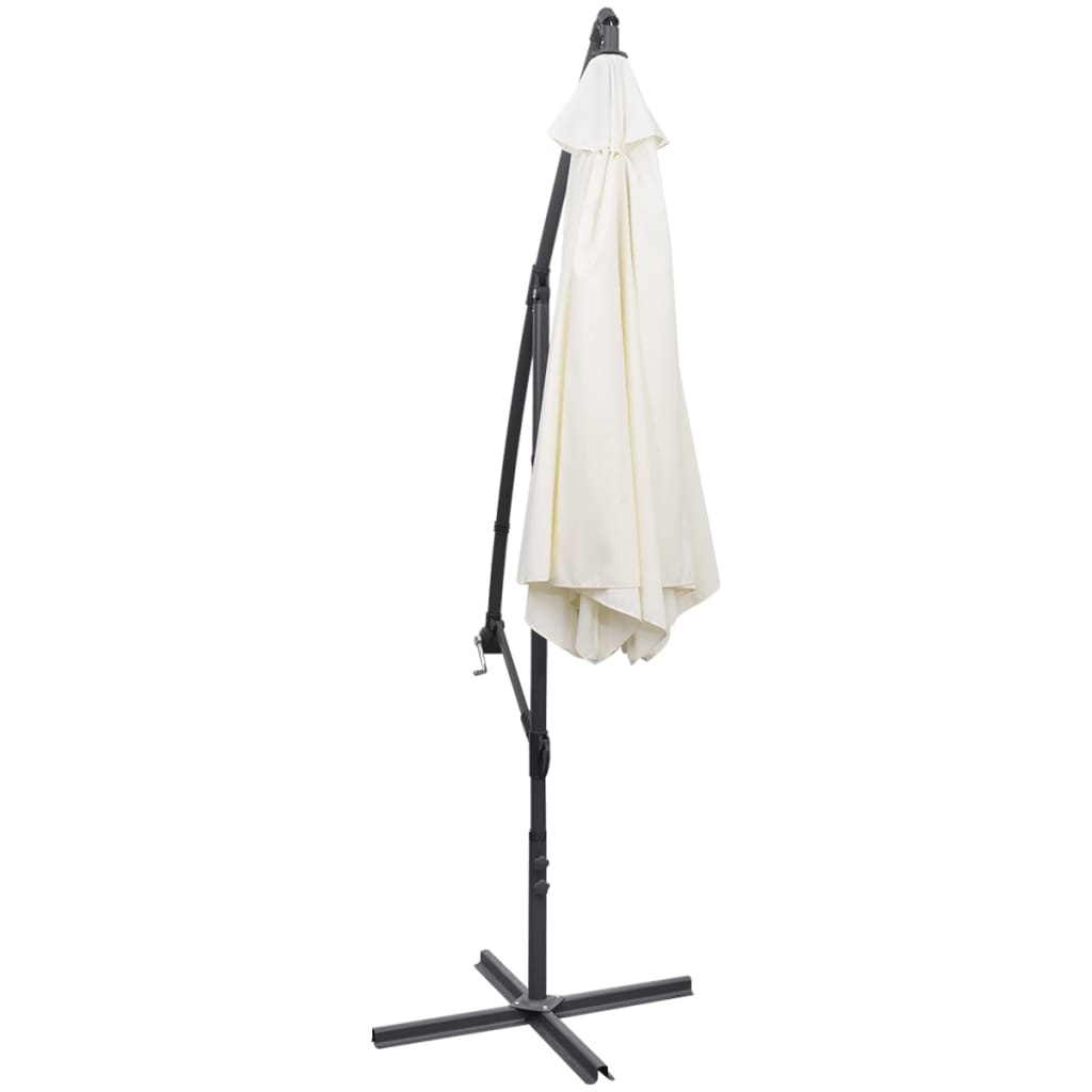 VidaXL Zweefparasol 3 m zandwit