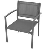 VidaXL 4-delige Loungeset textileen zwart