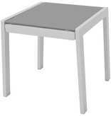 vidaXL Ligbedden met tafel aluminium zwart