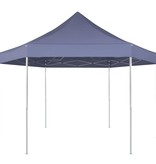 vidaXL Partytent pop-up opvouwbaar zeshoekig donkerblauw 3,6 x 3,1 m