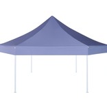 vidaXL Partytent pop-up opvouwbaar zeshoekig donkerblauw 3,6 x 3,1 m