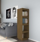 vidaXL Boekenkast/kamerscherm 40x35x135 cm grenenhout honingbruin