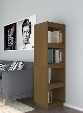 vidaXL Boekenkast/kamerscherm 40x35x135 cm grenenhout honingbruin