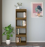 vidaXL Boekenkast/kamerscherm 40x35x135 cm grenenhout honingbruin