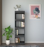 vidaXL Boekenkast/kamerscherm 40x35x135 cm massief grenenhout grijs