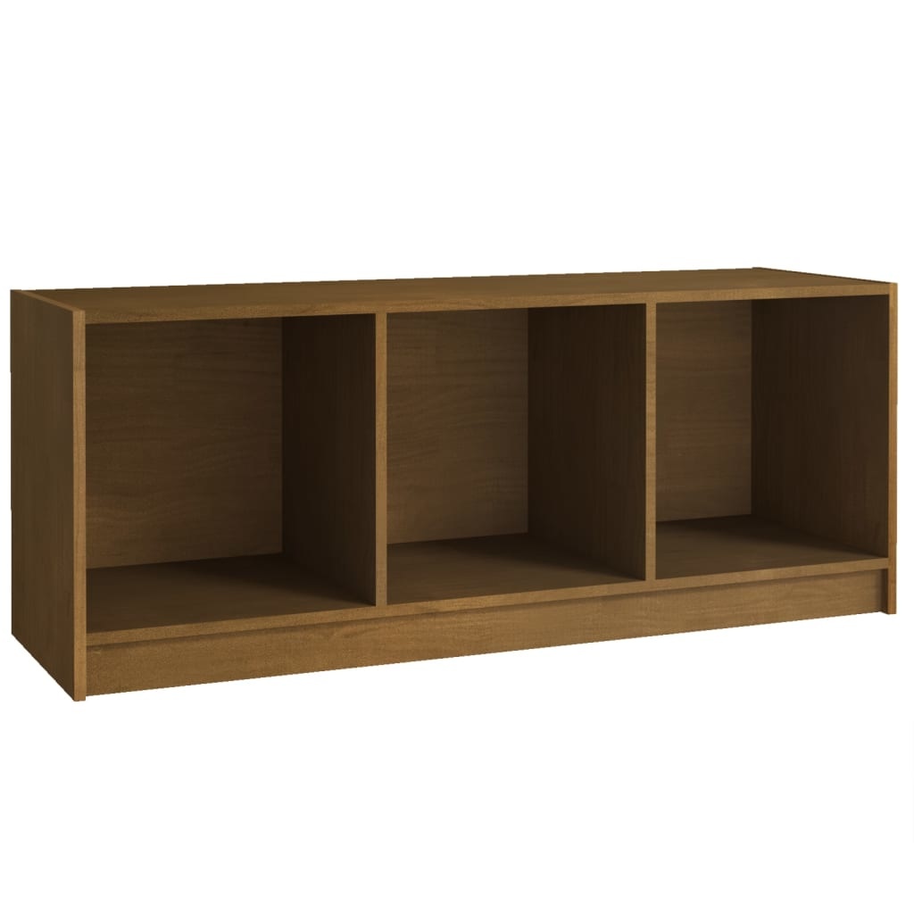 VidaXL Tv-meubel 104x33x41 cm massief grenenhout honingbruin