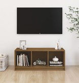 VidaXL Tv-meubel 104x33x41 cm massief grenenhout honingbruin