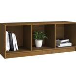 VidaXL Tv-meubel 104x33x41 cm massief grenenhout honingbruin