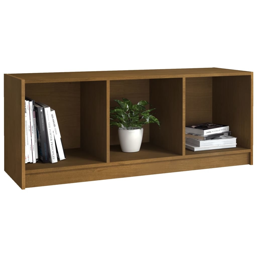 VidaXL Tv-meubel 104x33x41 cm massief grenenhout honingbruin