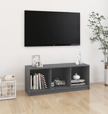 VidaXL Tv-meubel 104x33x41 cm massief grenenhout grijs