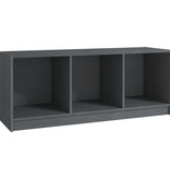VidaXL Tv-meubel 104x33x41 cm massief grenenhout grijs