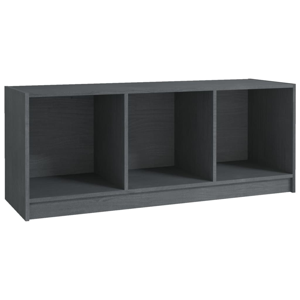 VidaXL Tv-meubel 104x33x41 cm massief grenenhout grijs