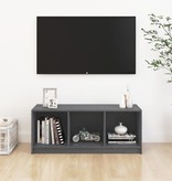 VidaXL Tv-meubel 104x33x41 cm massief grenenhout grijs