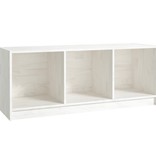 VidaXL Tv-meubel 104x33x41 cm massief grenenhout wit