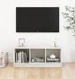 VidaXL Tv-meubel 104x33x41 cm massief grenenhout wit