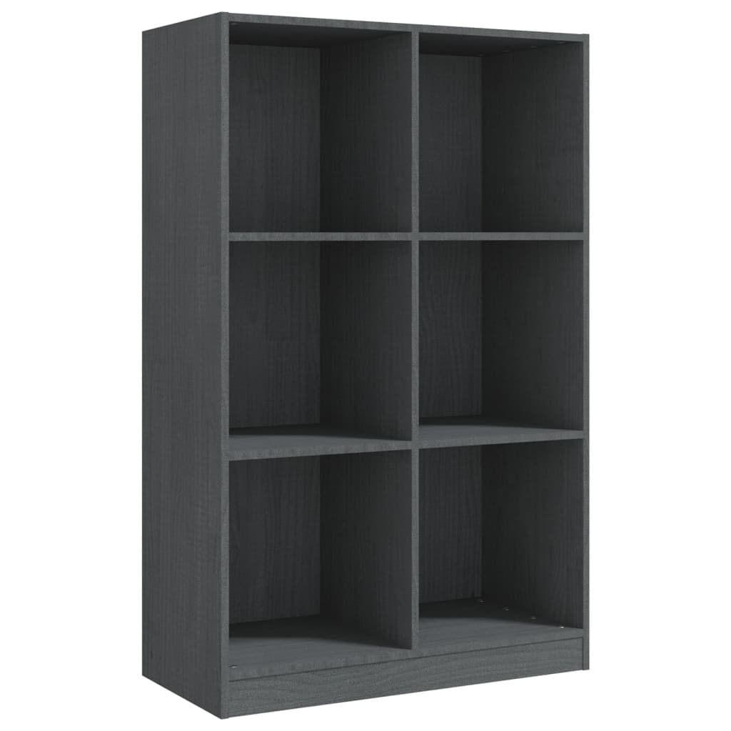 vidaXL Boekenkast 70x33x110 cm massief grenenhout grijs