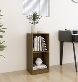 VidaXL Bijzetkast 35,5x33,5x76 massief grenenhout honingbruin