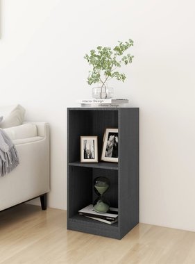 VidaXL Bijzetkast 35,5x33,5x76 massief grenenhout grijs