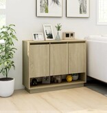 VidaXL Dressoir 97x31x75 cm spaanplaat sonoma eikenkleurig
