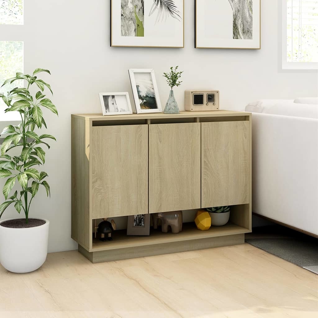 VidaXL Dressoir 97x31x75 cm spaanplaat sonoma eikenkleurig