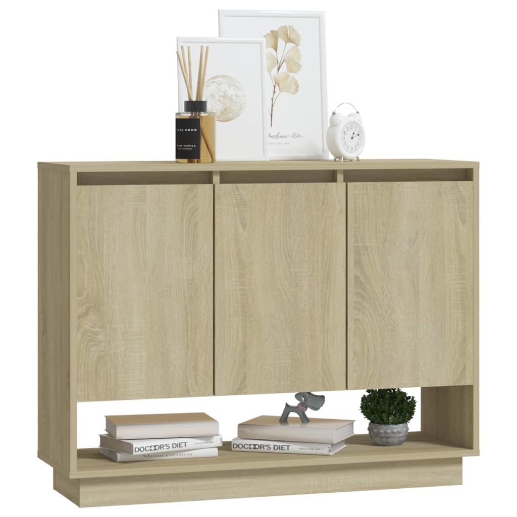 VidaXL Dressoir 97x31x75 cm spaanplaat sonoma eikenkleurig