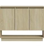 VidaXL Dressoir 97x31x75 cm spaanplaat sonoma eikenkleurig