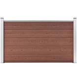 VidaXL Schutting 180x105 cm HKC bruin
