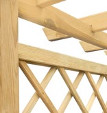 VidaXL Pergola plantenbak 162x56x204 cm hout