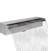 vidaXL Waterval voor vijver/zwembad vierkant 45 cm RVS