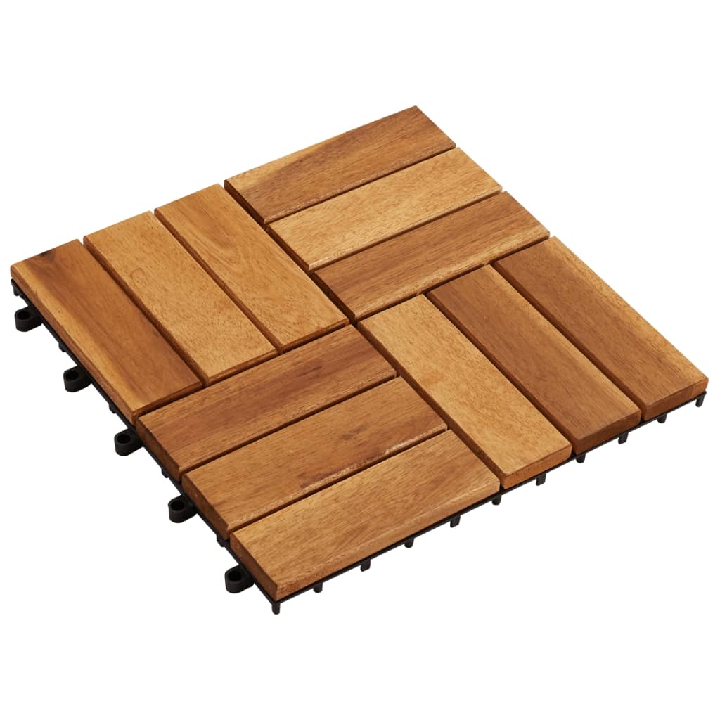 vidaXL Terrastegels acaciahout 30 x 30 cm (10 stuks)