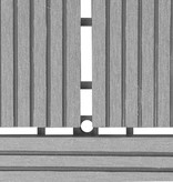 VidaXL Terrastegels 11 stuks 30 x 30 cm WPC 1 m2 (grijs)