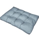VidaXL Zitkussen 120x80x10 cm gestoffeerd grijs