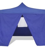 VidaXL Vouwtent met 4 zijwanden 3x3 m blauw