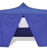 vidaXL Vouwtent met 4 zijwanden 3x3 m blauw