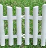 VidaXL Witte tuinafscheiding 17 stuks/10 meter