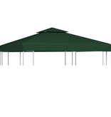 vidaXL Vervangend tentdoek prieel 310 g/m² 3x3 m groen