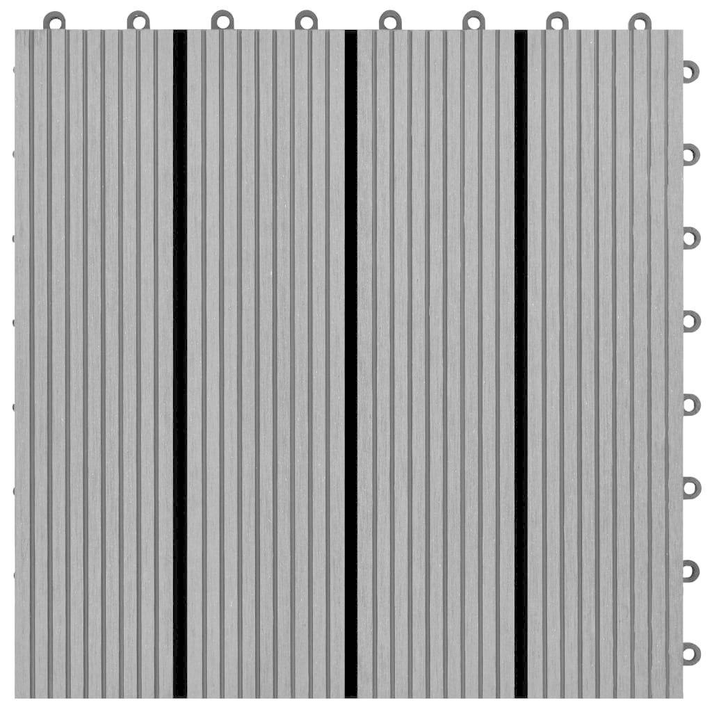 vidaXL HKC tegels grijs 30x30 cm 1m² 11 st