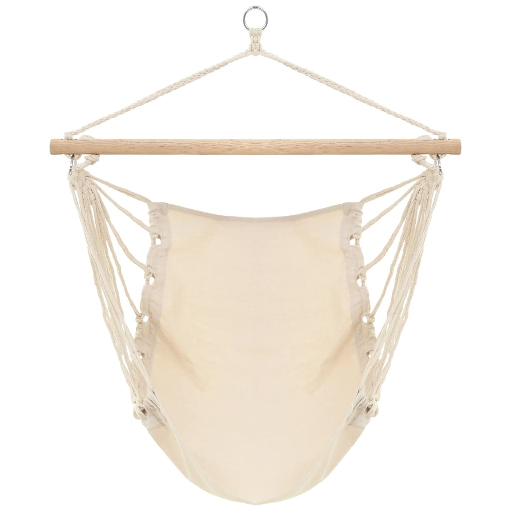 vidaXL Hangstoel creme wit (large)