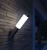 vidaXL Buitenlamp RVS Enego met sensor