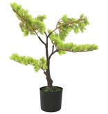 vidaXL Kunstplant met pot cipres bonsai 60 cm groen