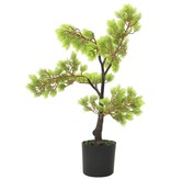 vidaXL Kunstplant met pot cipres bonsai 60 cm groen