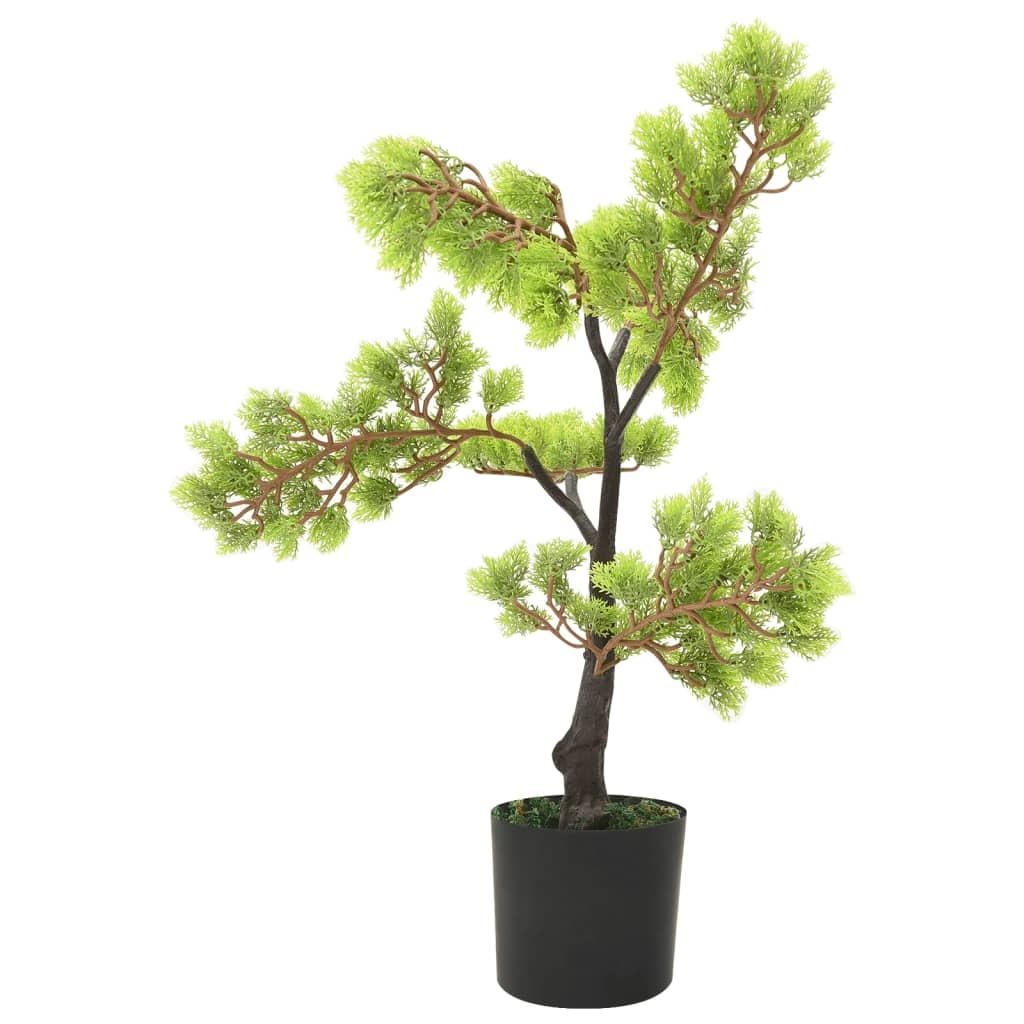 vidaXL Kunstplant met pot cipres bonsai 60 cm groen