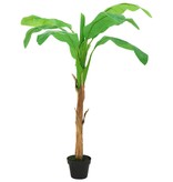 vidaXL Kunstboom met pot banaan 165 cm groen